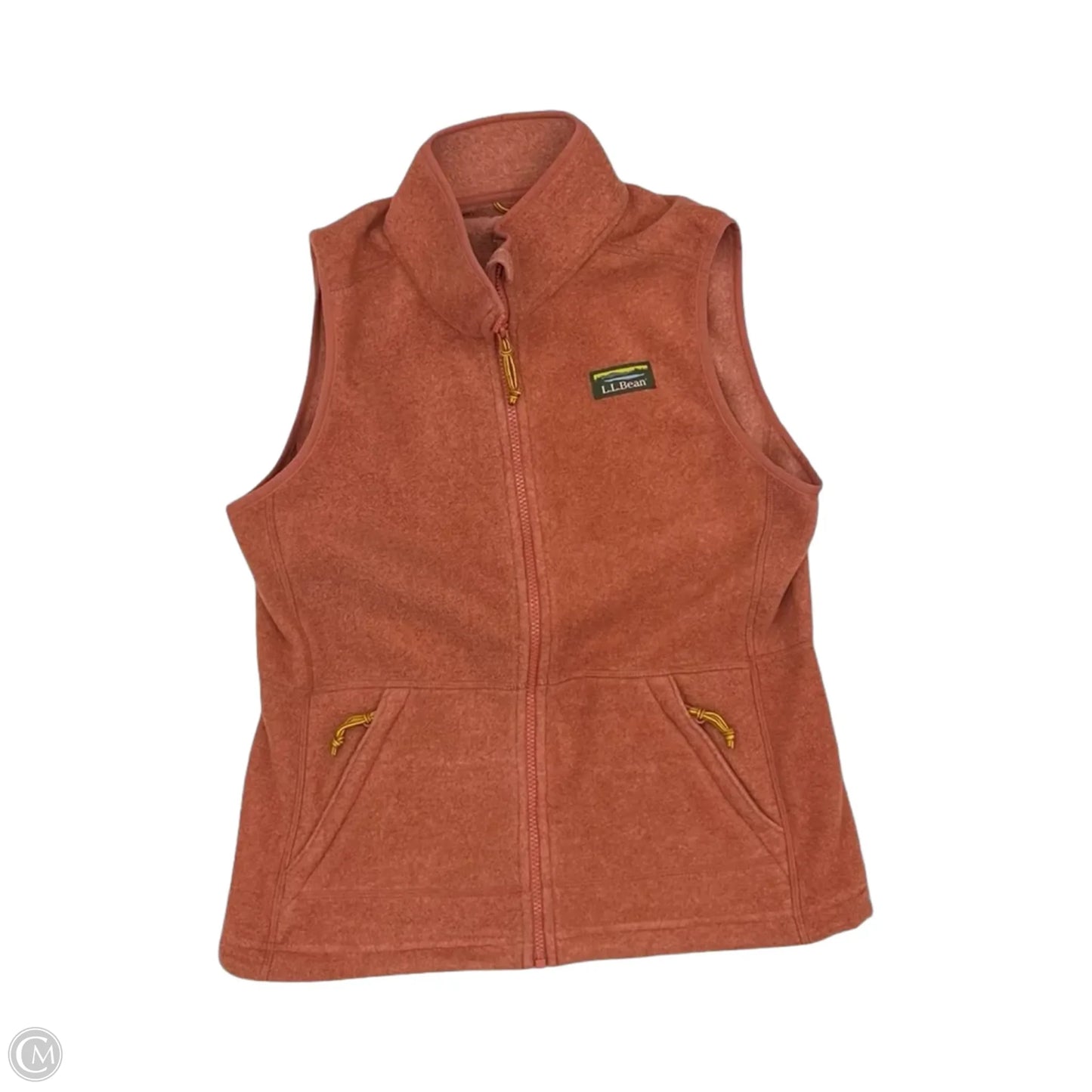 Vest Faux Fur & Sherpa By L.l. Bean In Orange, Size: Sp
