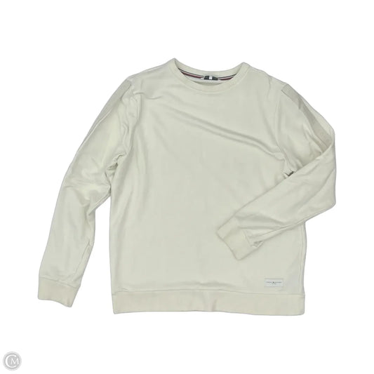 Top Long Sleeve By Tommy Hilfiger In Cream, Size: L