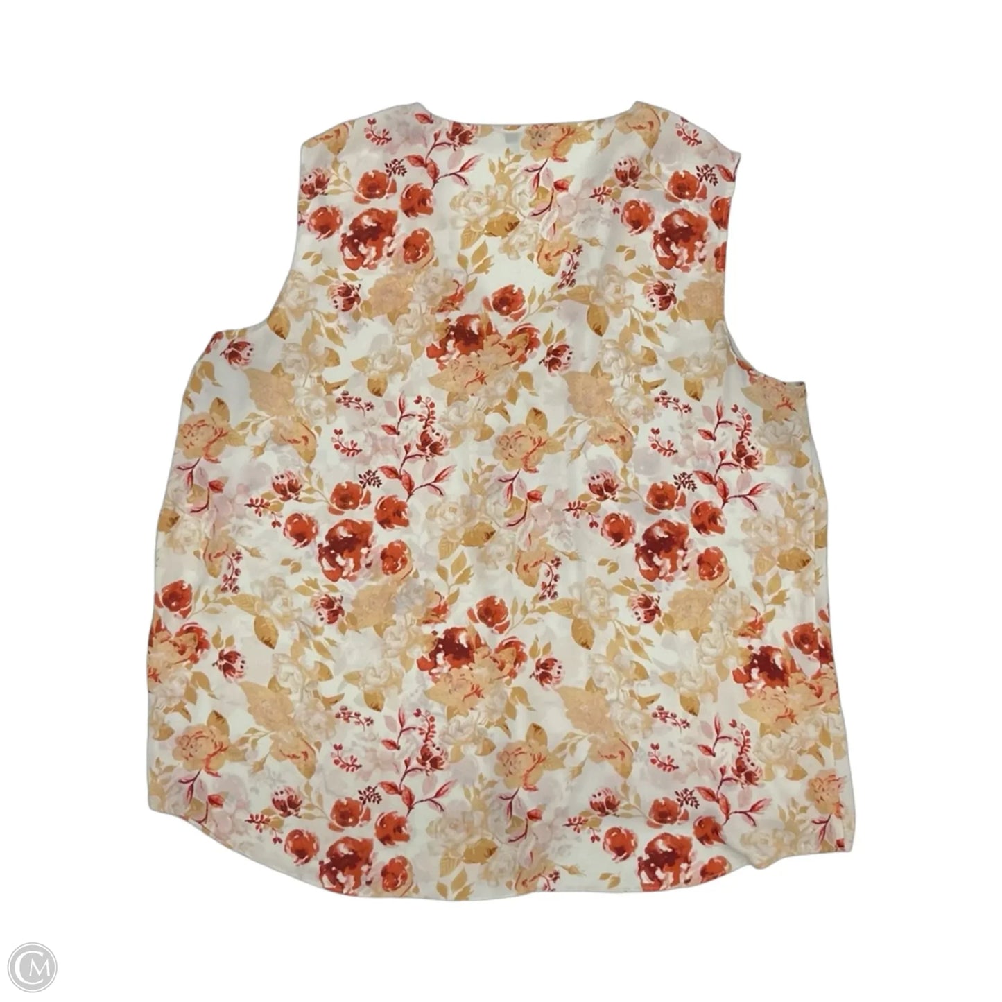 Blouse Sleeveless By Rose And Olive In Floral Print, Size: 2x