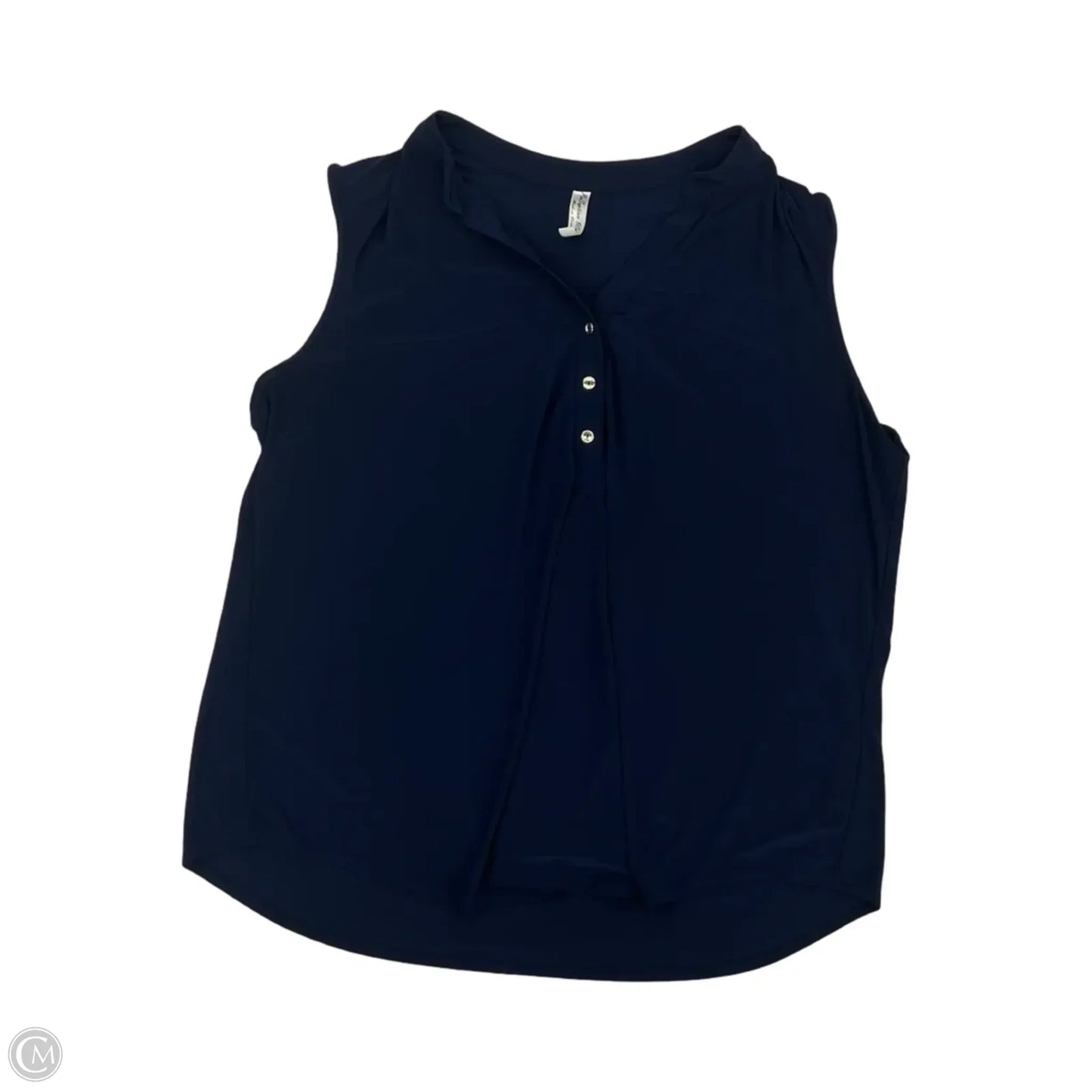 Blouse Sleeveless By Clothes Mentor In Navy, Size: 3x