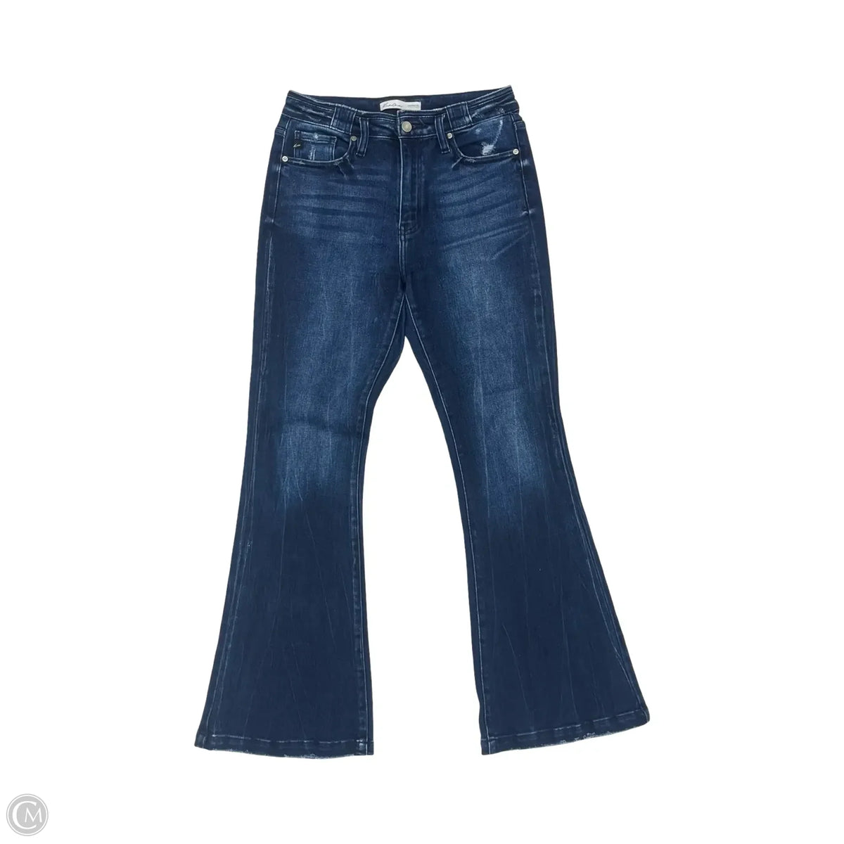 Jeans Flared By Kancan In Blue Denim, Size: 6