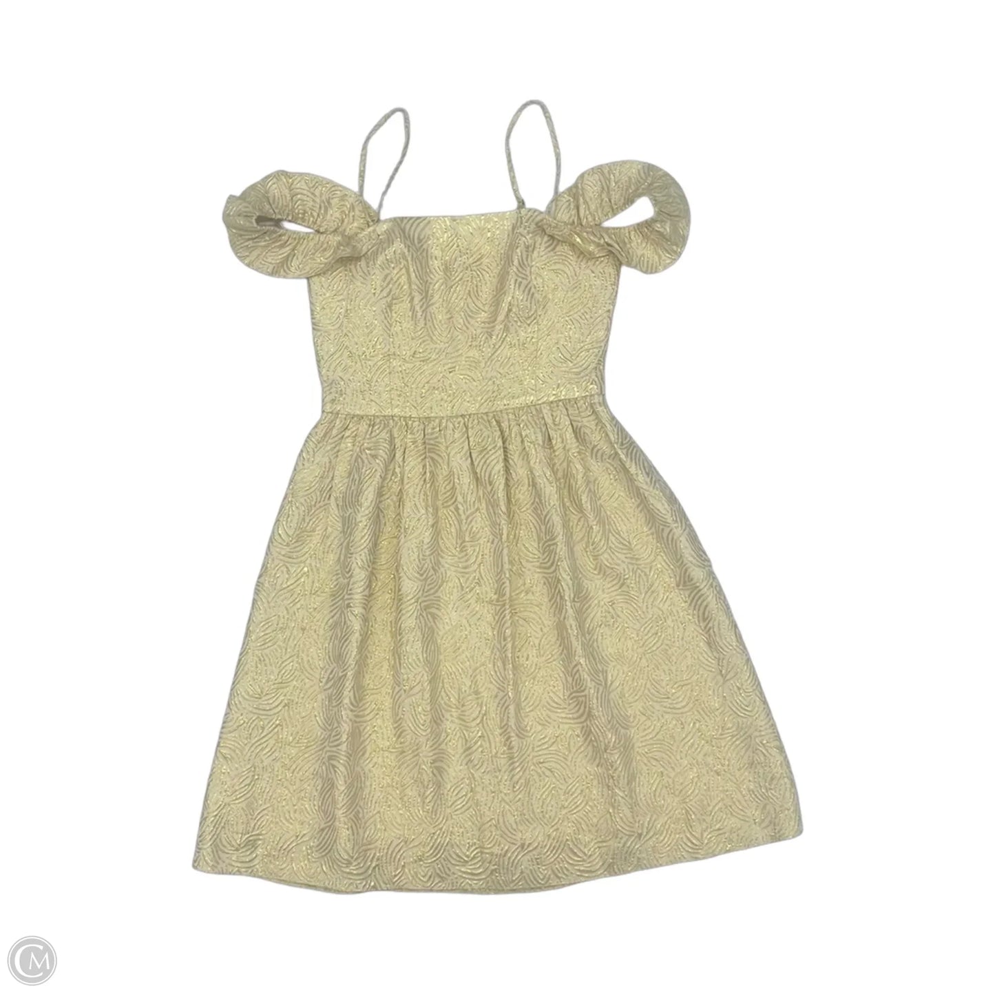 Dress Designer By Lilly Pulitzer In Gold, Size: 0