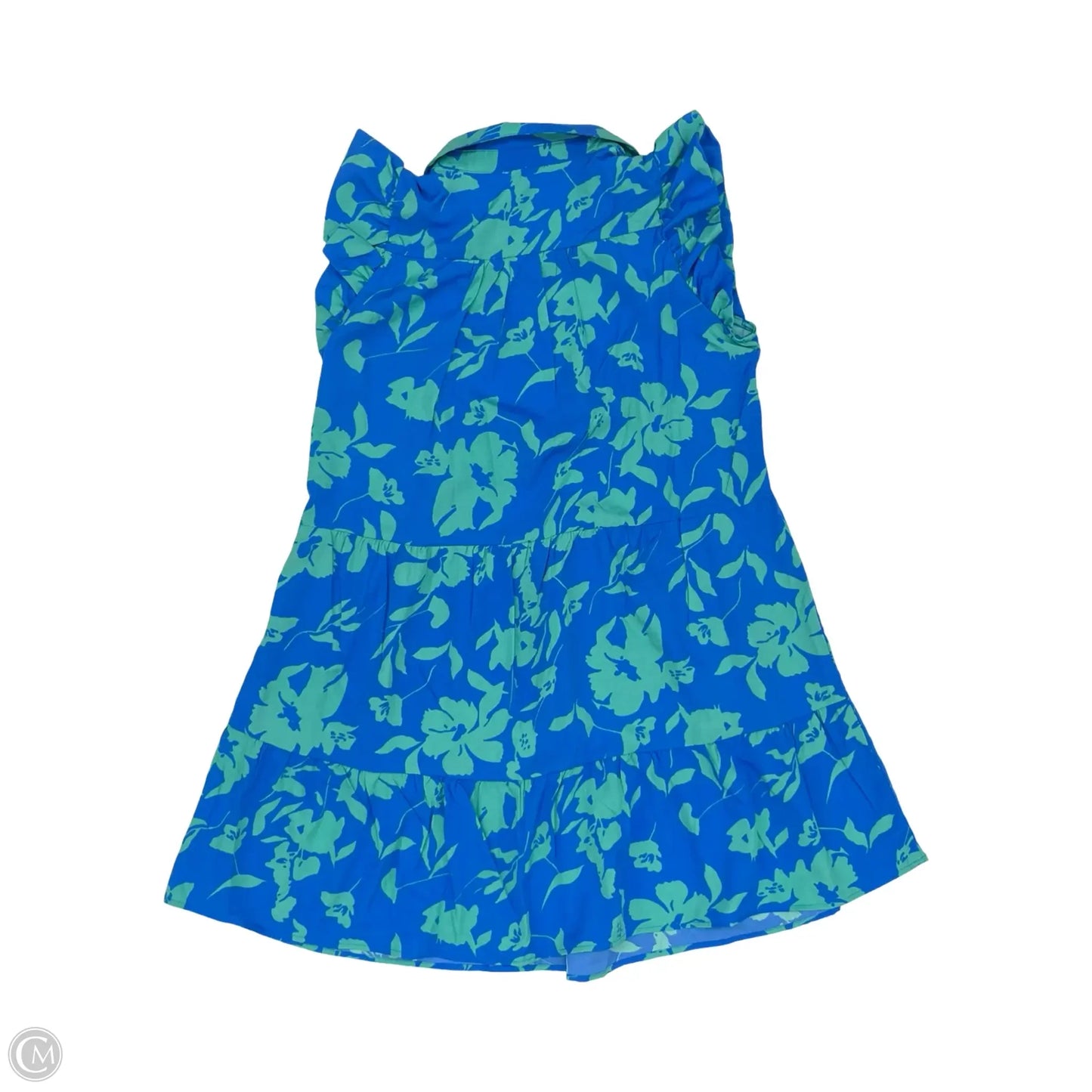 Dress Casual Short By Umgee In Blue & Green, Size: M