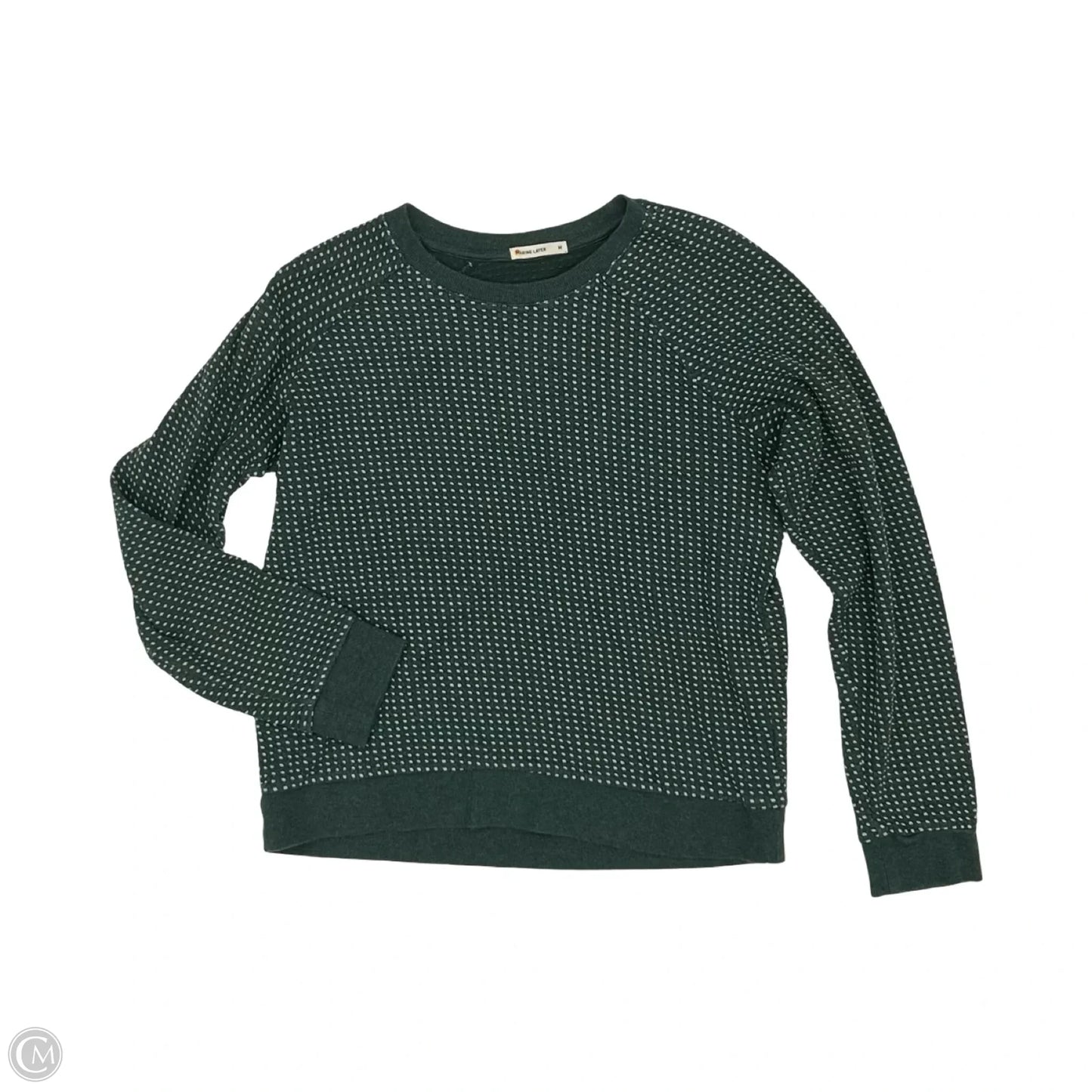Sweater By Marine Layer In Green & Grey, Size: M