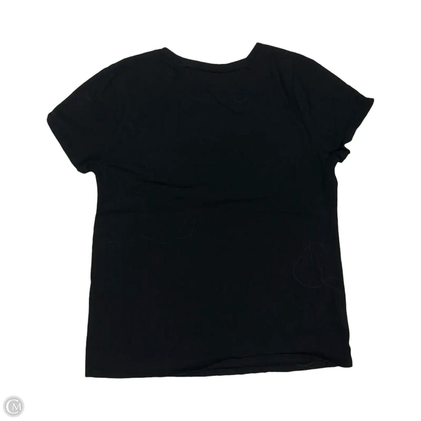 Top Short Sleeve By Loft In Black, Size: M