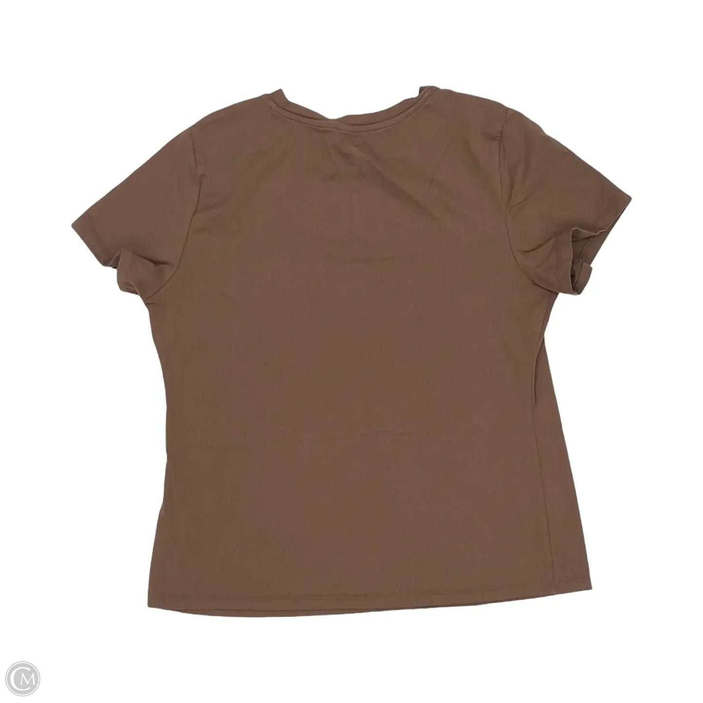 Top Short Sleeve By A New Day In Brown, Size: M