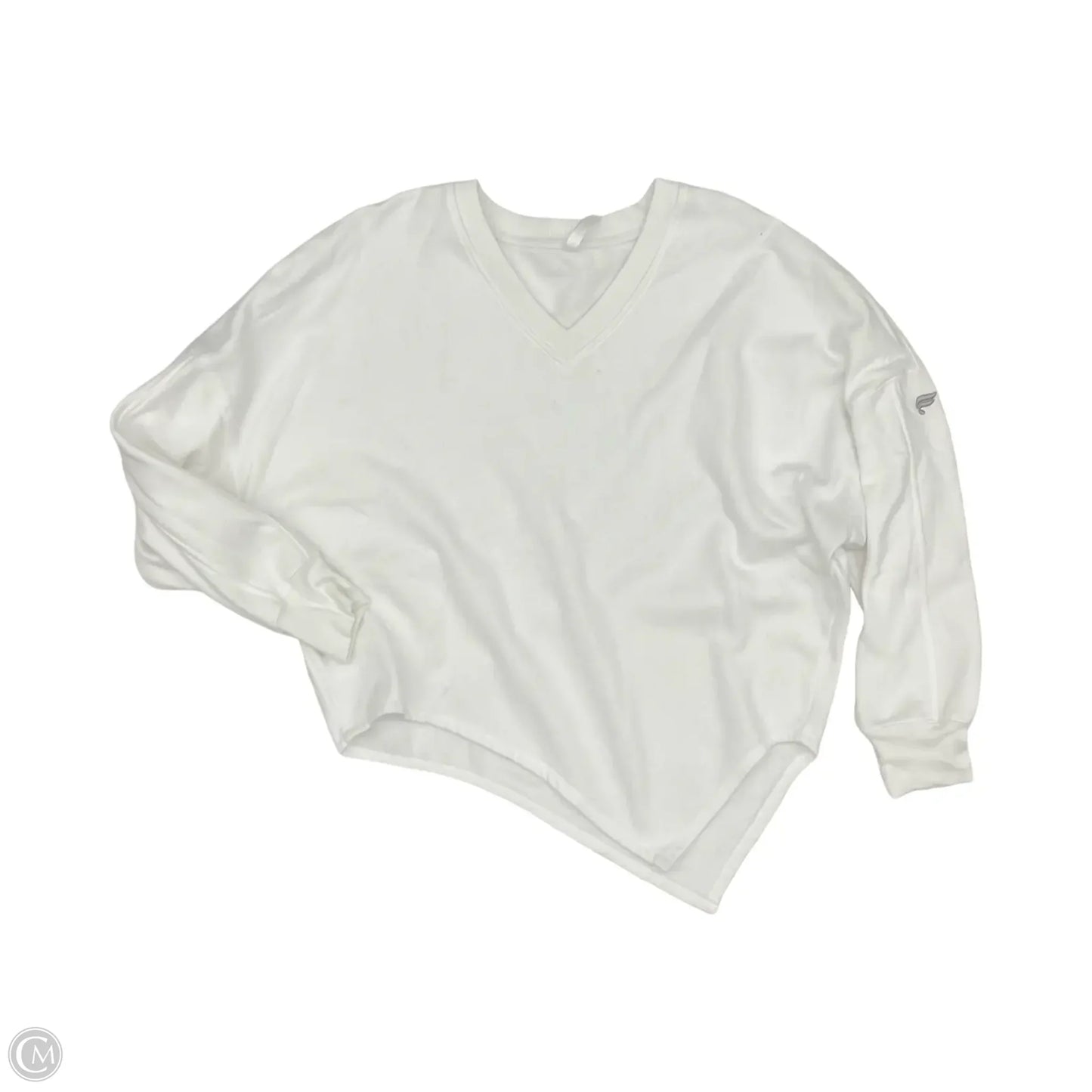 Sweatshirt Crewneck By Fabletics In White, Size: L