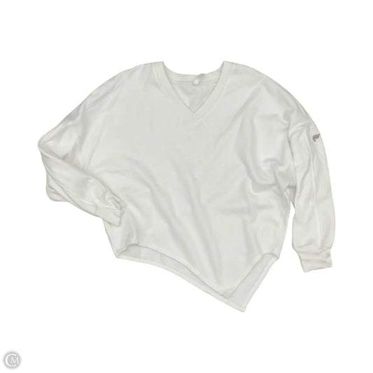 Sweatshirt Crewneck By Fabletics In White, Size: L