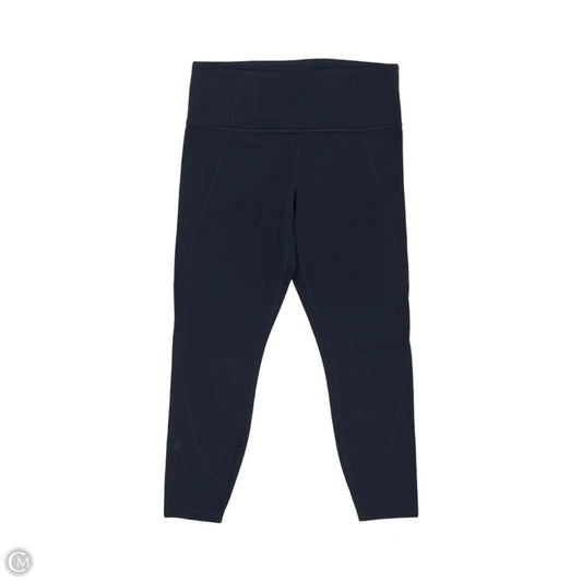 Athletic Leggings Capris By Athleta In Navy, Size: Mp