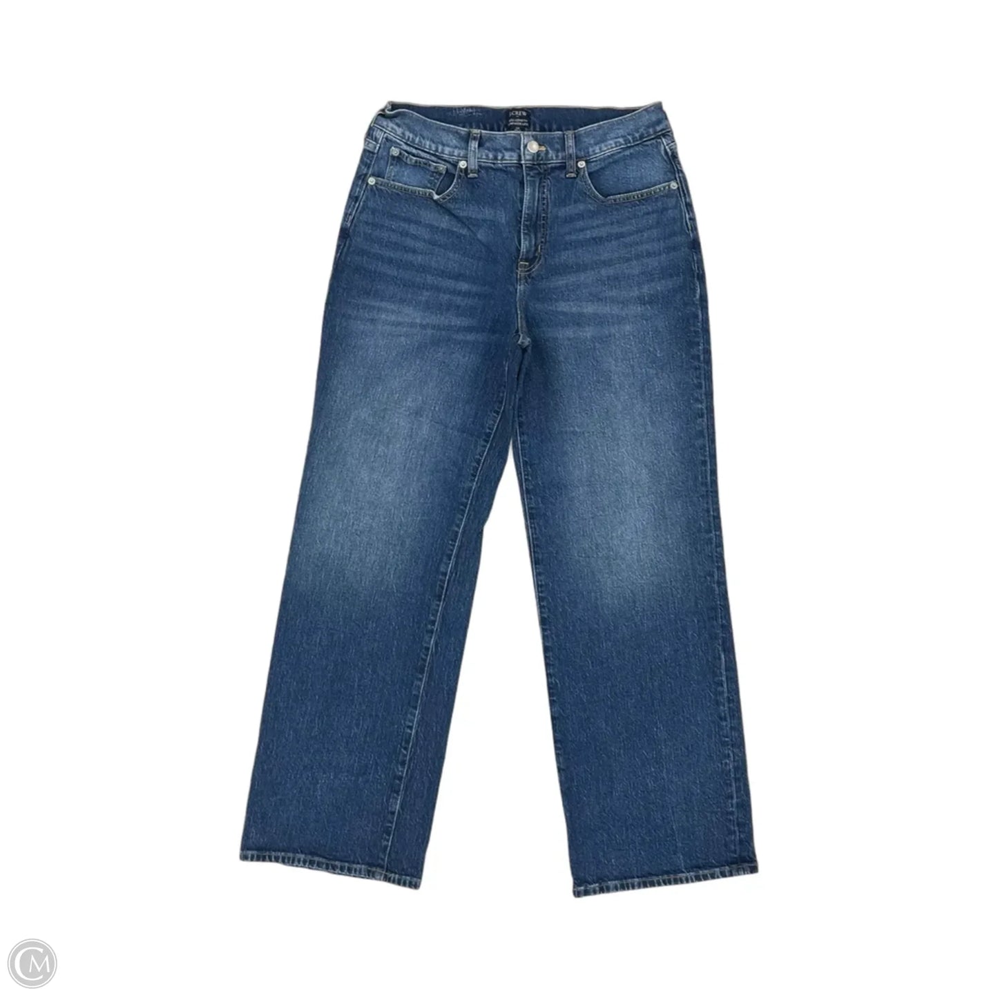 Jeans Straight By J. Crew In Blue Denim, Size: 8