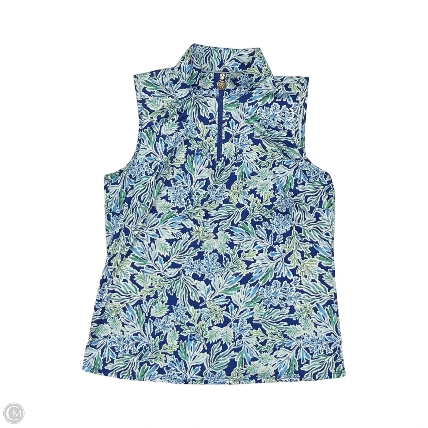 Skirt Set 2pc By Stella Parker In Blue & Green, Size: M