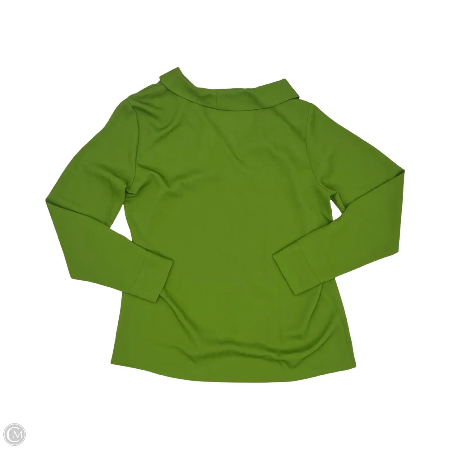 Blouse Long Sleeve By Ann Taylor In Green, Size: M