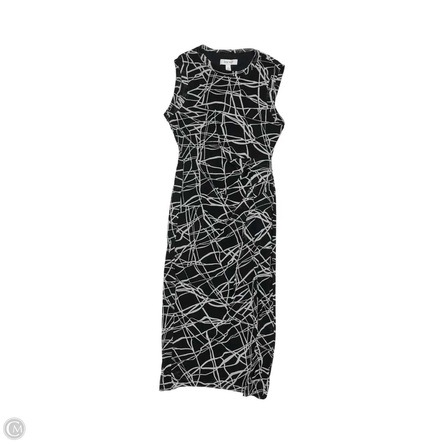 Dress Work By Nine West In Black & Cream, Size: Xs