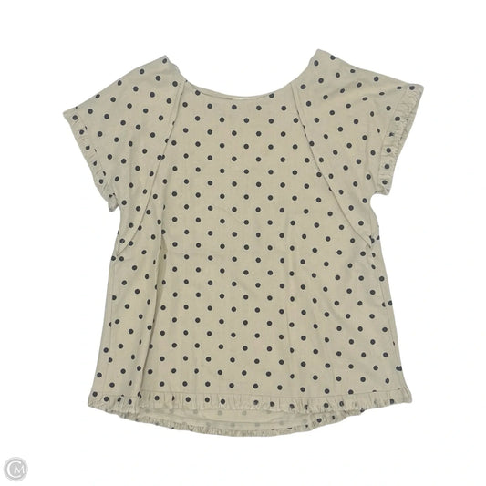 Blouse Short Sleeve By Umgee In Polkadot Pattern, Size: S