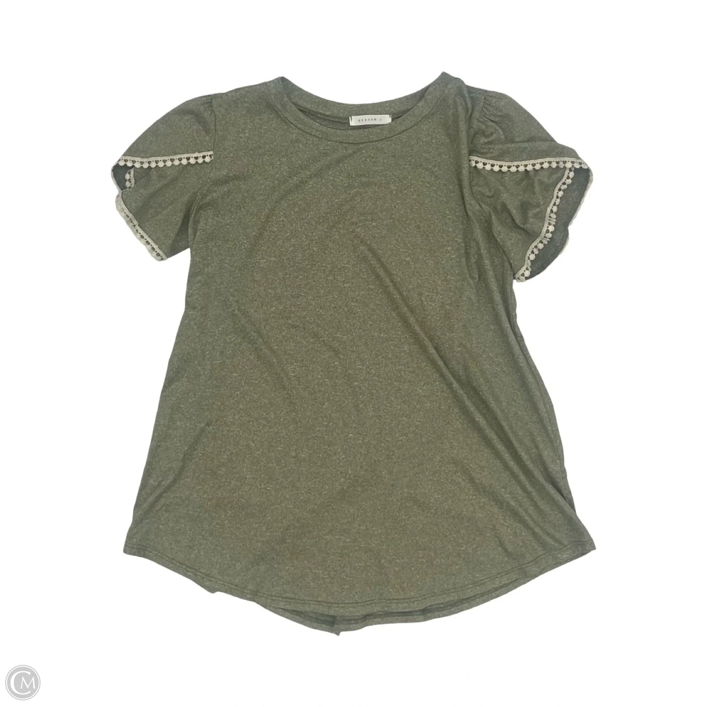 Top Short Sleeve By Reborn J In Green, Size: S