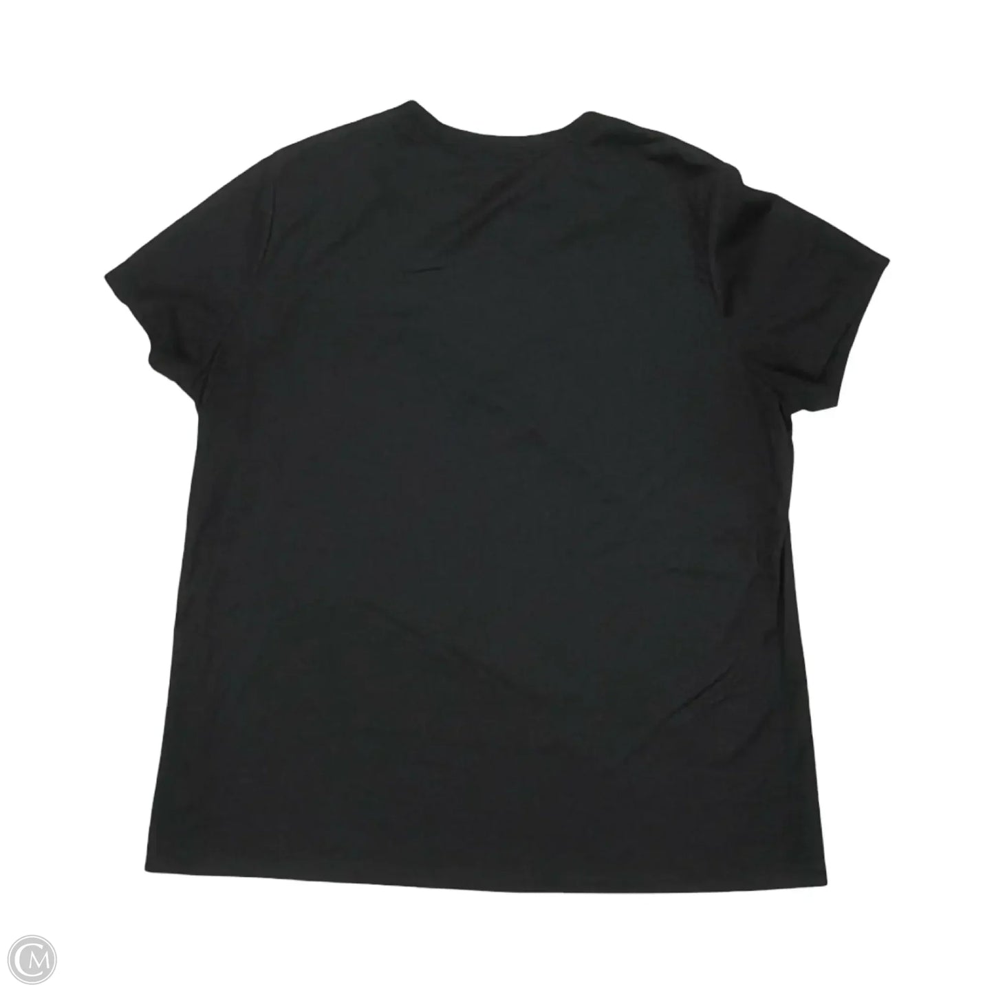 Athletic Top Short Sleeve By Nike In Black, Size: Xl