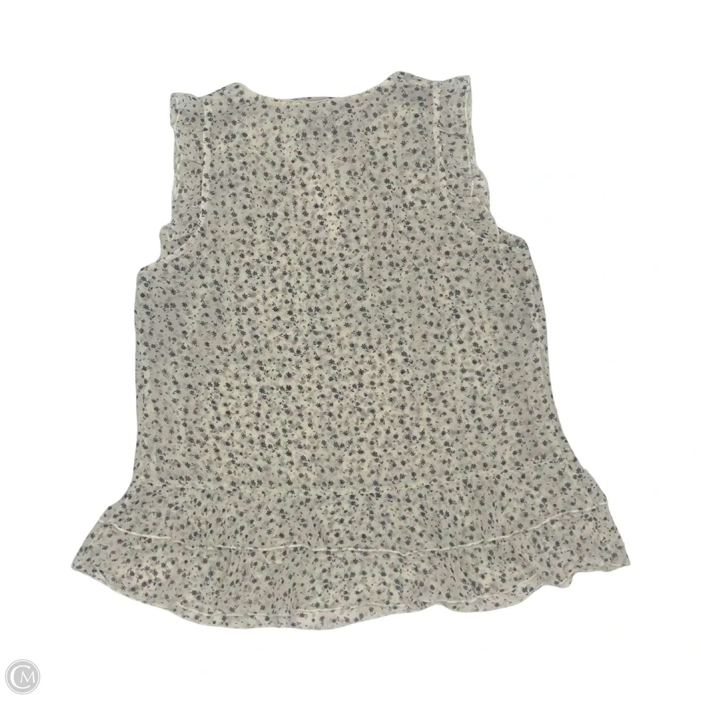 Blouse Sleeveless By Cabi In Floral Print, Size: S