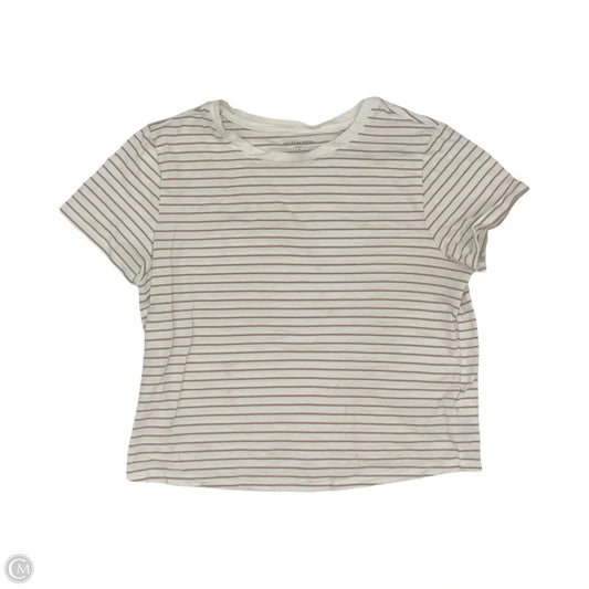 Top Short Sleeve By Old Navy In Striped Pattern, Size: M