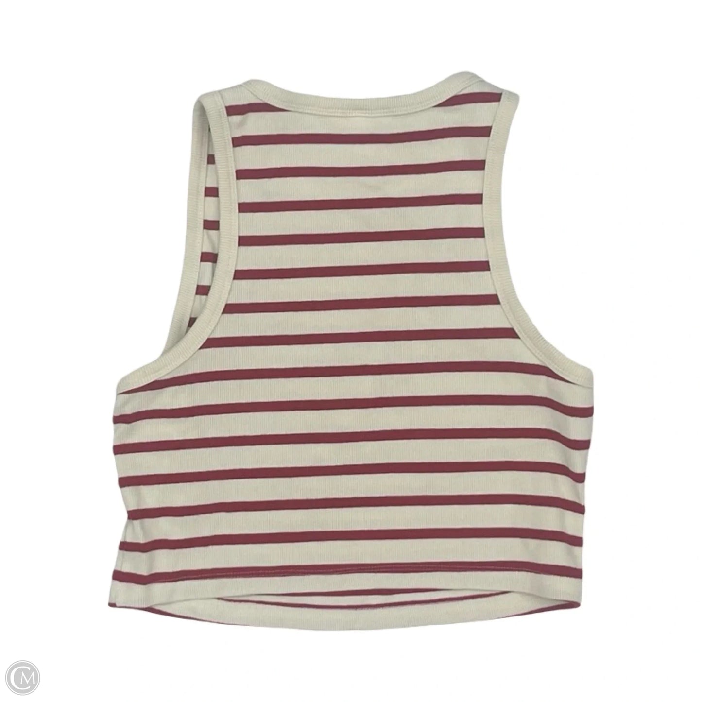 Tank Top By H&m In Red & White, Size: L