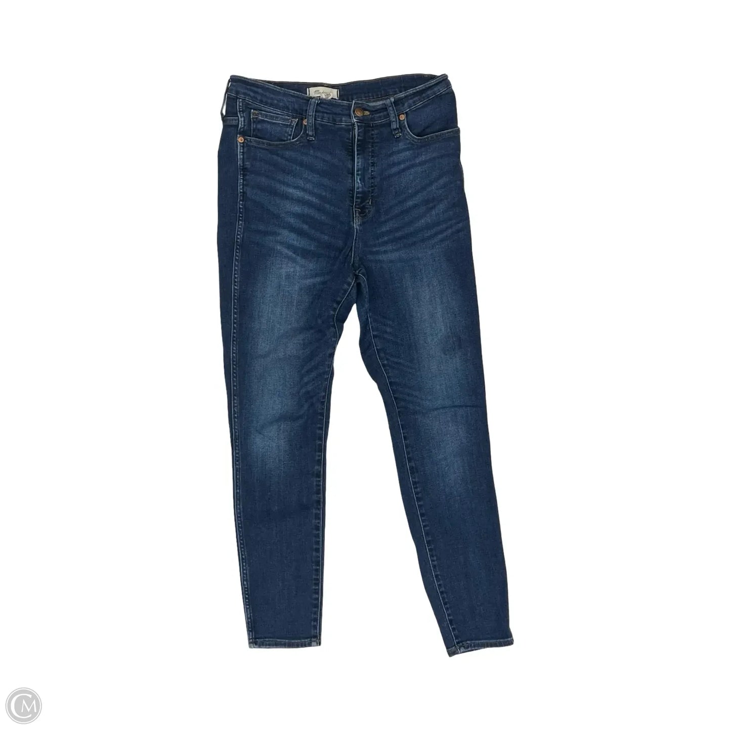 Jeans Skinny By Madewell In Blue Denim, Size: 10