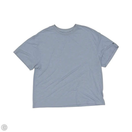 Athletic Top Short Sleeve By Columbia In Blue, Size: L