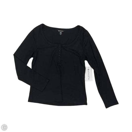 Top Long Sleeve By Athleta In Black, Size: Xl