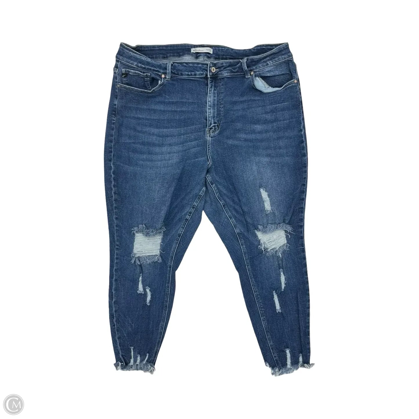 Jeans Skinny By Kancan In Blue Denim, Size: 24