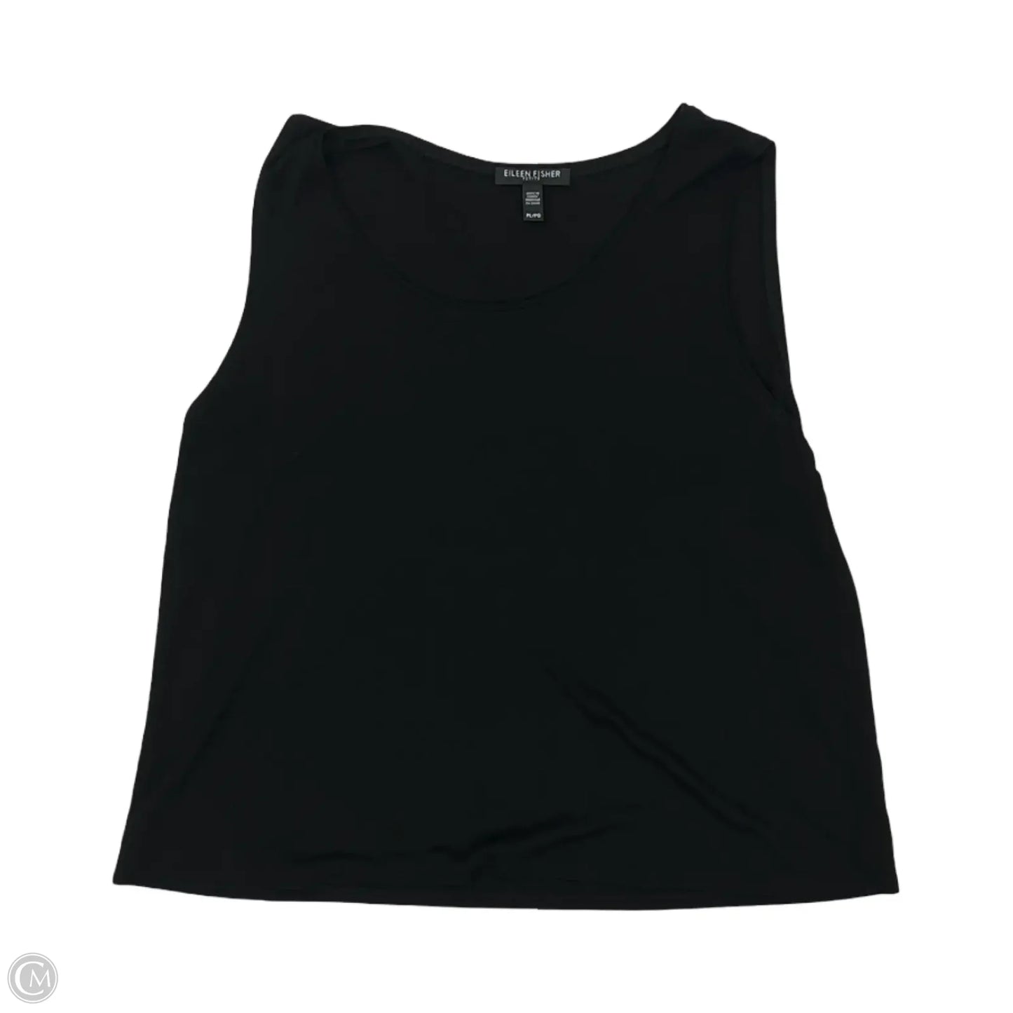 Tank Top By Eileen Fisher In Black, Size: Lp