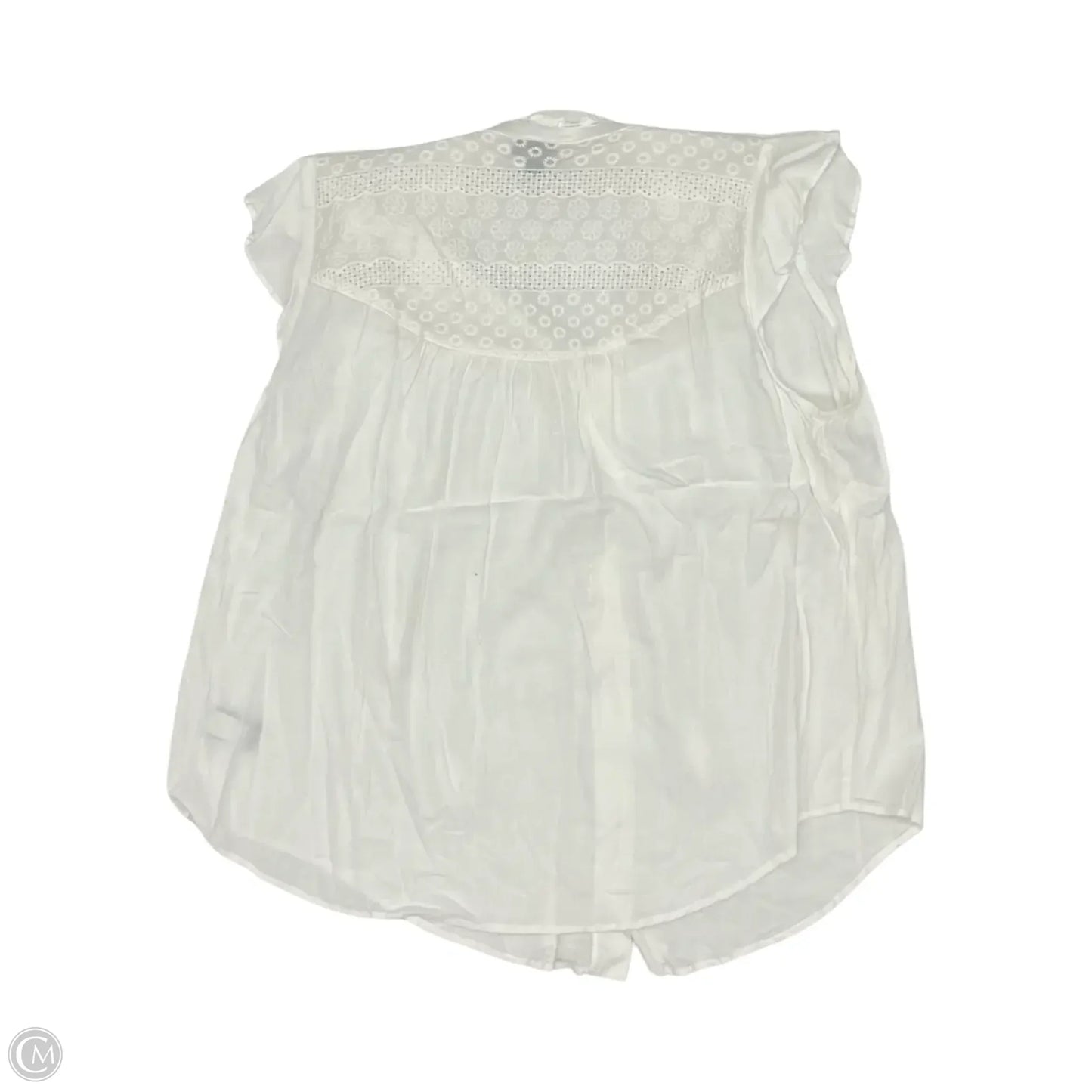 Blouse Short Sleeve By Torrid In White, Size: 1x