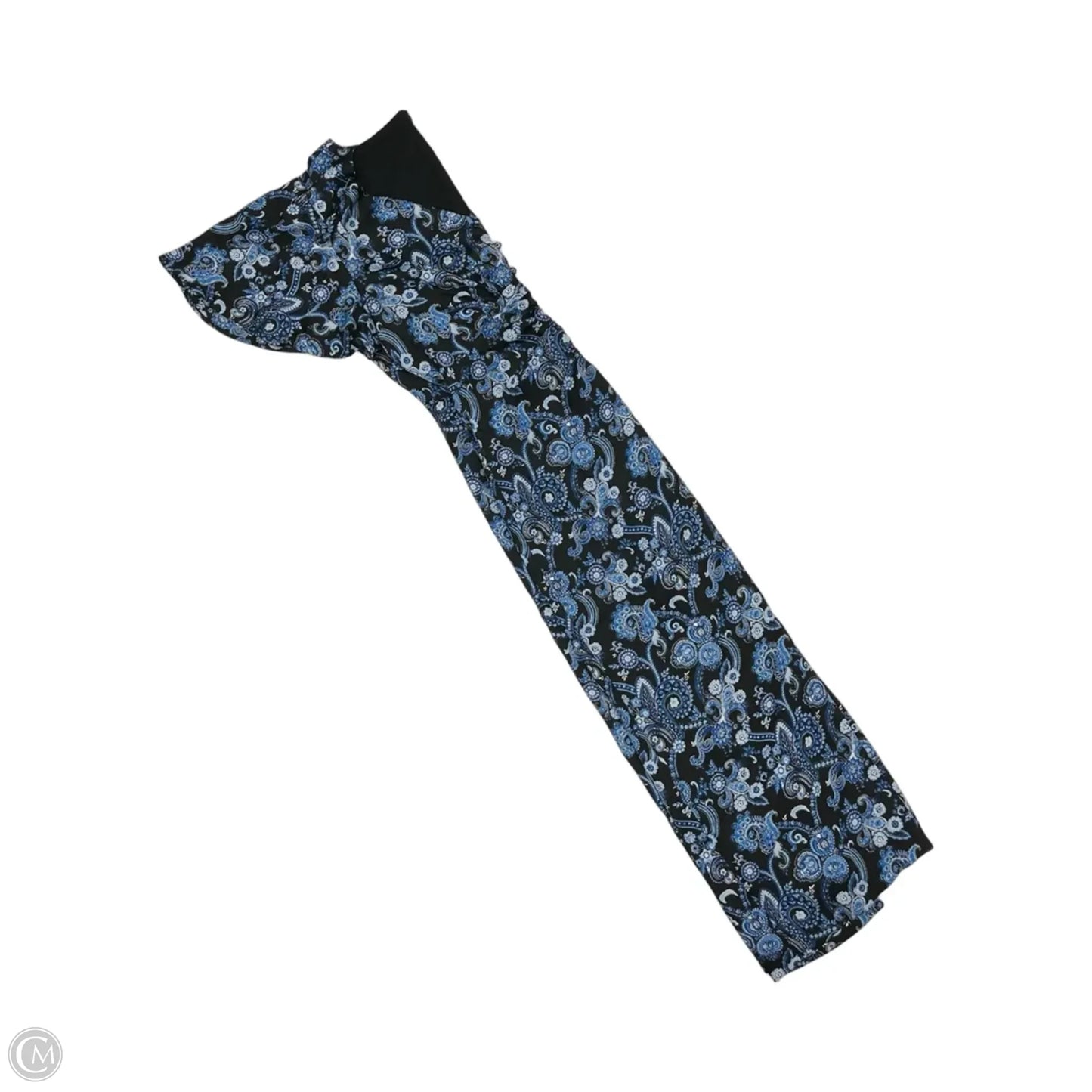 Dress Party Midi By Jones New York In Black & Blue, Size: S
