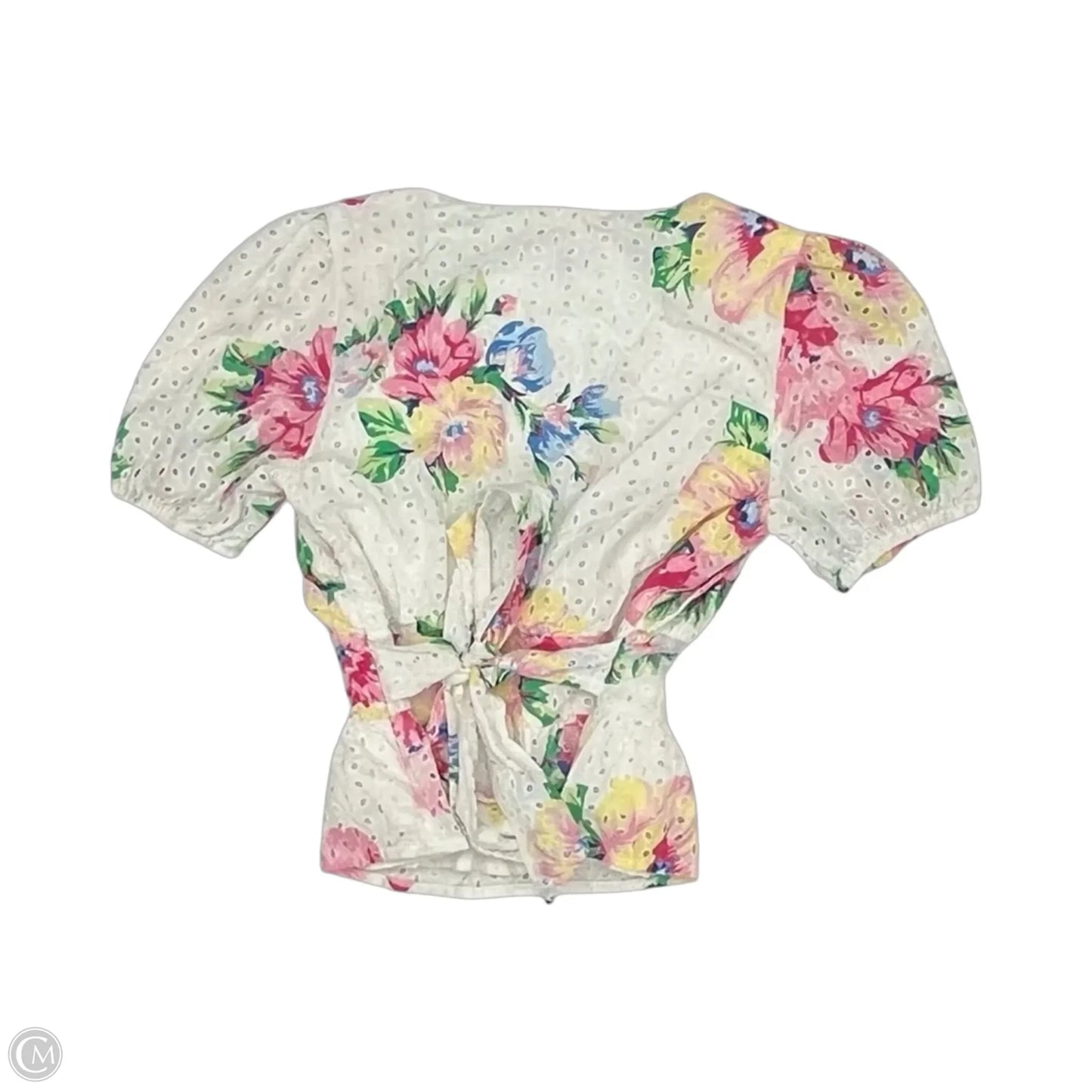 Blouse Short Sleeve By Clothes Mentor In Floral Print, Size: S