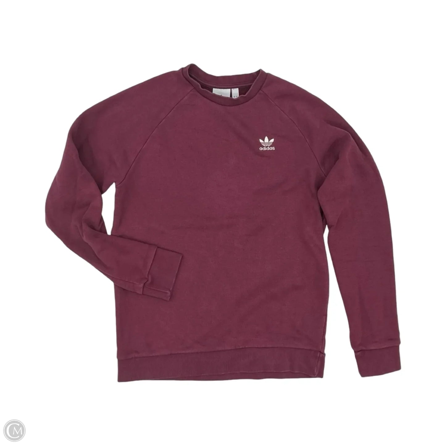 Athletic Sweatshirt Crewneck By Adidas In Red, Size: S