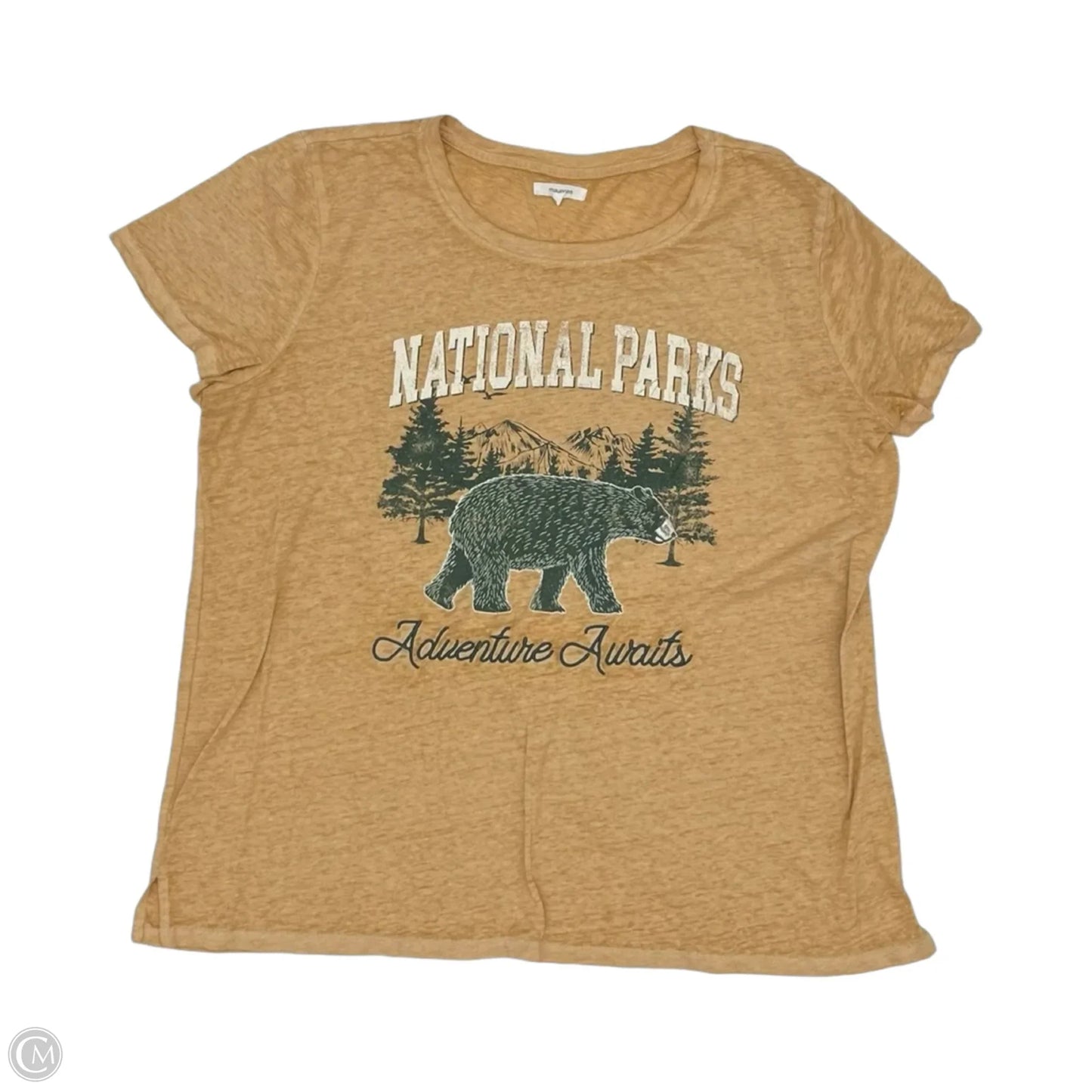 Top Short Sleeve By Maurices In Orange, Size: Xxl