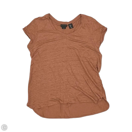 Top Short Sleeve By Tahari In Orange, Size: Xl