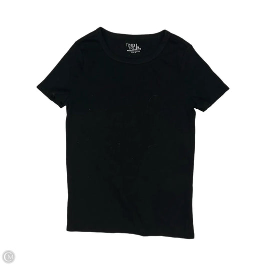 Top Short Sleeve By Time And Tru In Black, Size: M