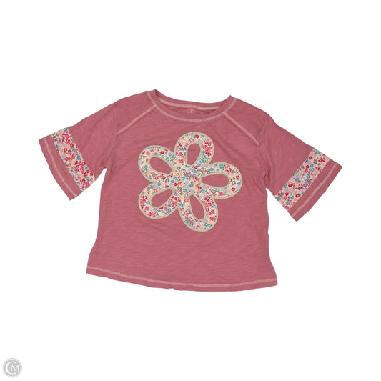 Top Short Sleeve By Shein In Multi-colored, Size: S