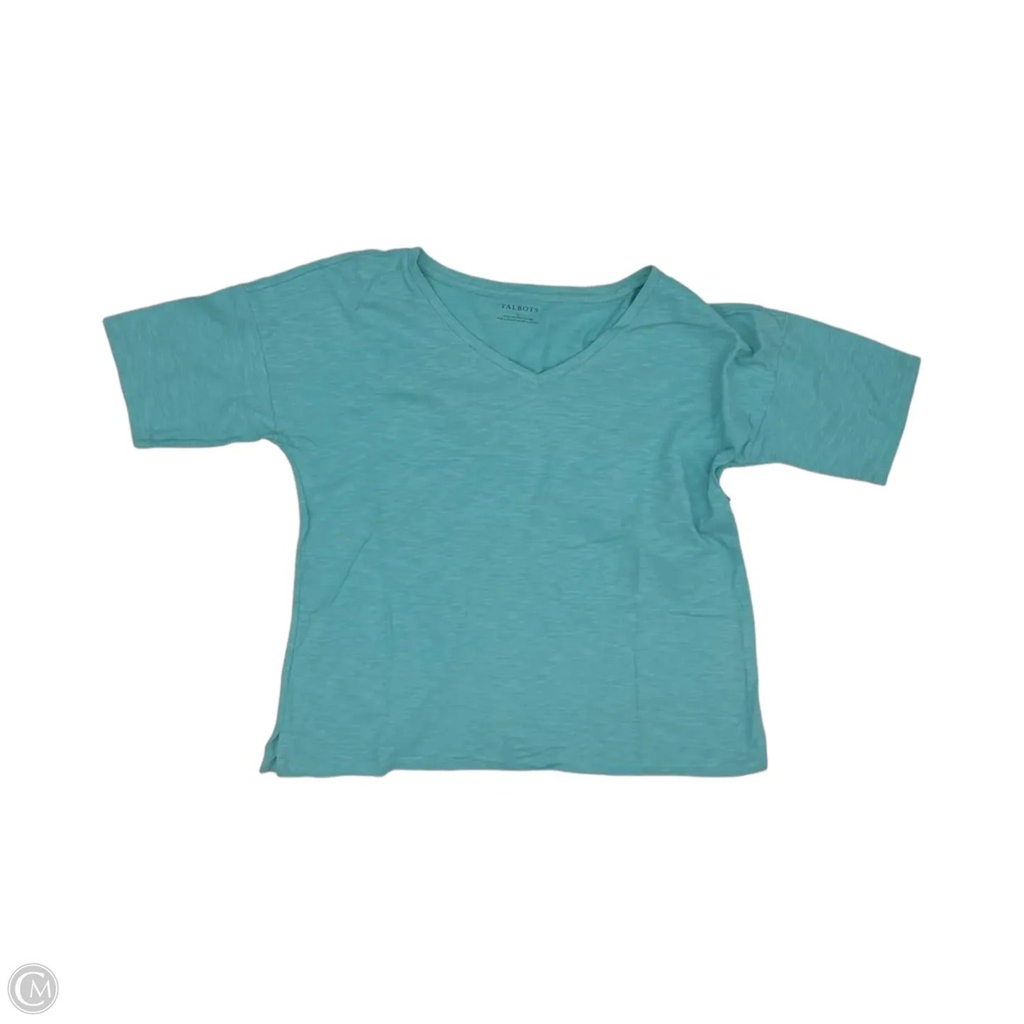 Top Short Sleeve By Talbots In Blue, Size: L