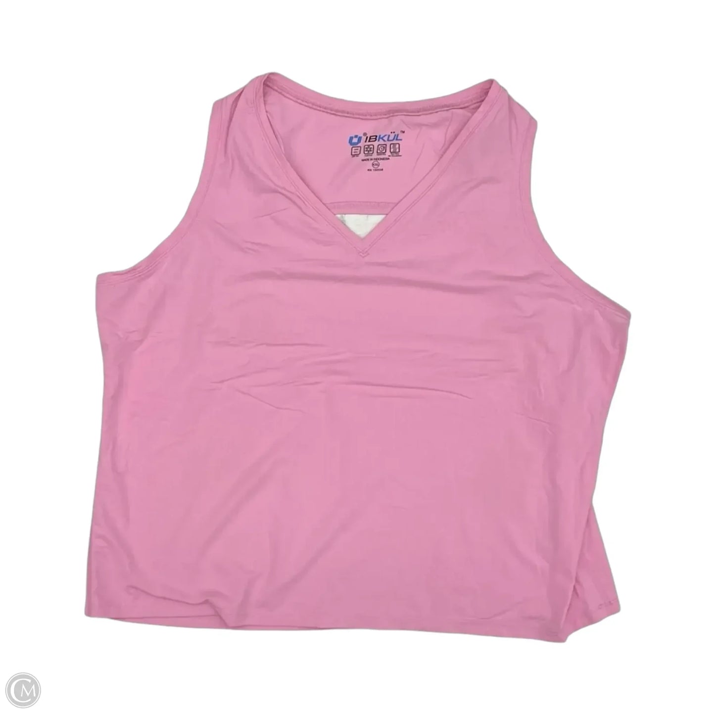 Athletic Tank Top By Ibkul In Pink, Size: Xxl