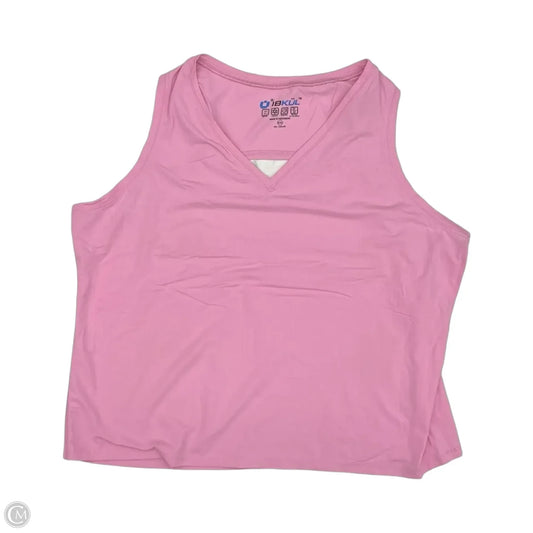 Athletic Tank Top By Ibkul In Pink, Size: Xxl