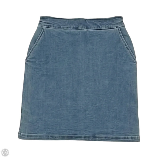Skort By Boston Proper In Blue Denim, Size: 0
