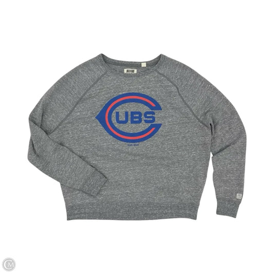 Sweatshirt Crewneck By Cme In Grey, Size: M