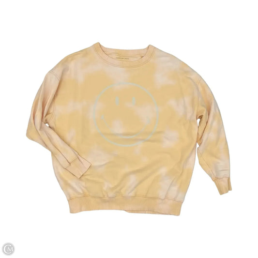 Sweatshirt Crewneck By American Eagle In Orange, Size: S