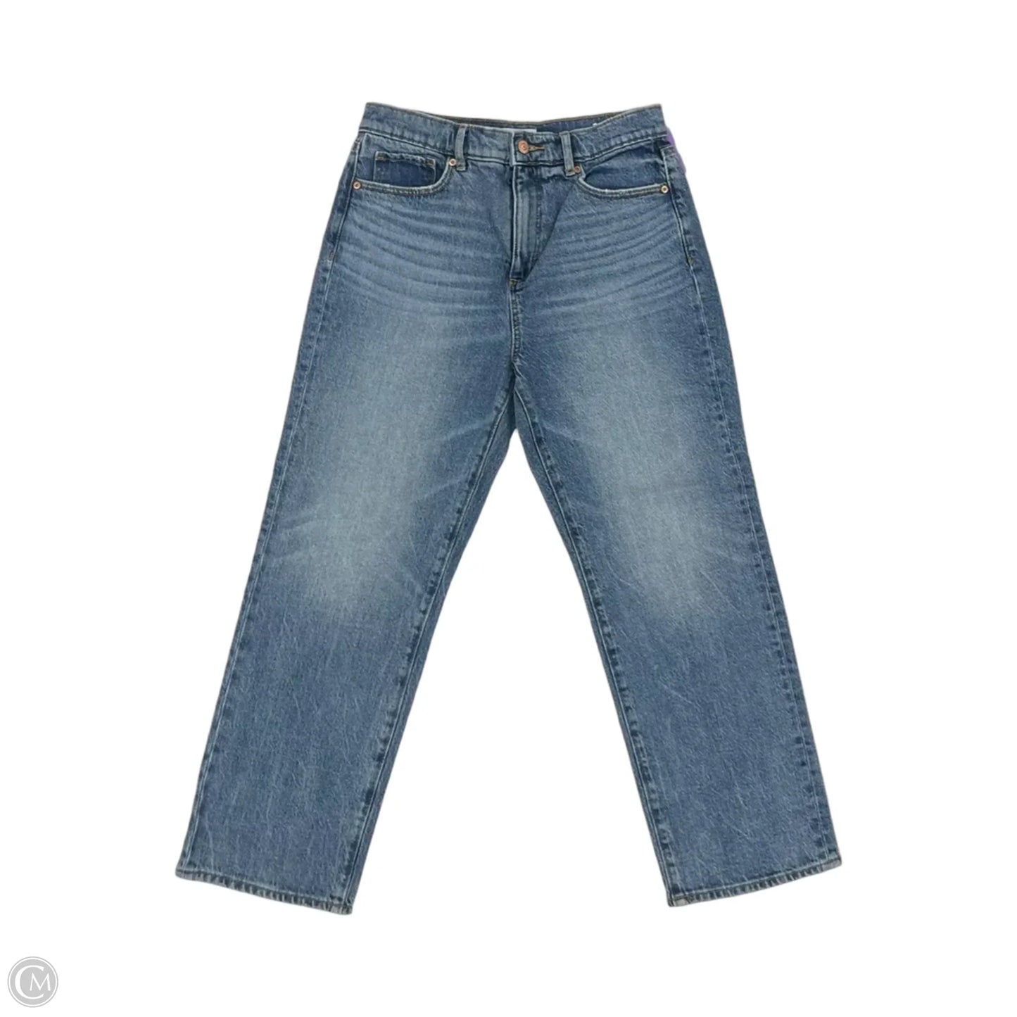 Jeans Straight By Loft In Blue Denim, Size: 4