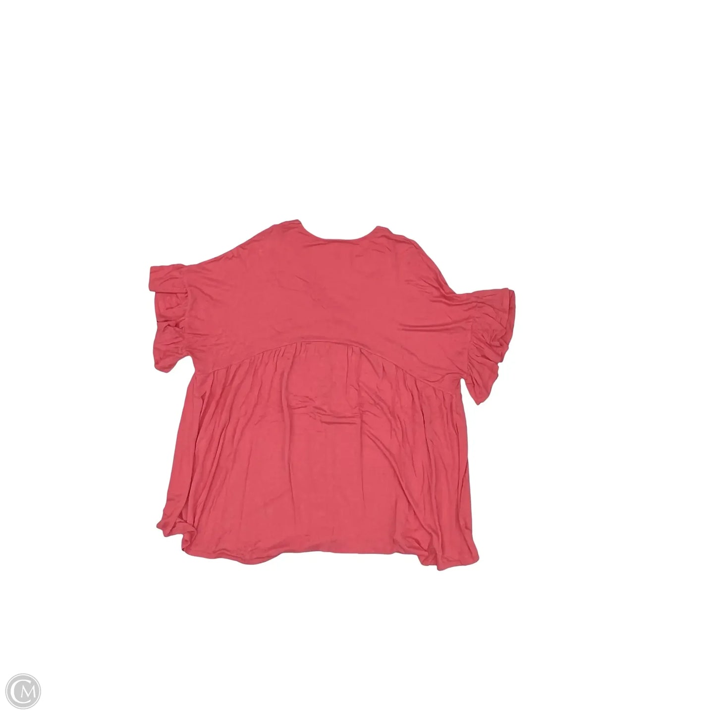 Top Short Sleeve By Beeson River In Orange, Size: 1x