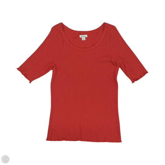 Top 3/4 Sleeve By Sundance In Orange, Size: L