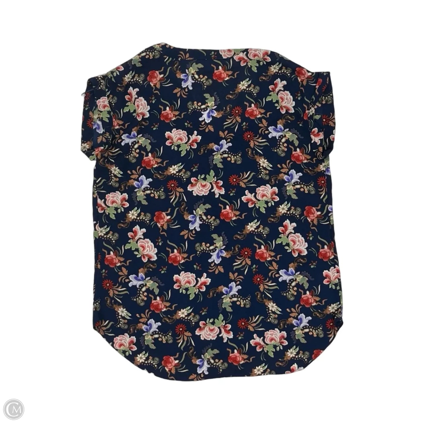 Blouse Short Sleeve By Philosophy In Floral Print, Size: S