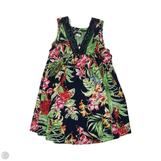 Dress Casual Short By Umgee In Tropical Print, Size: S