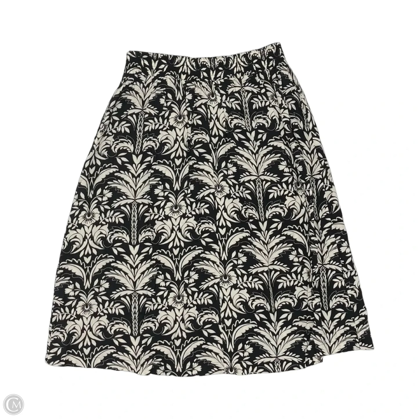 Skirt Midi By Croft And Barrow In Black & Cream, Size: Sp