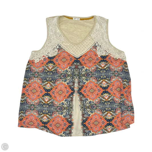 Top Sleeveless By Clothes Mentor In Multi-colored, Size: 3x