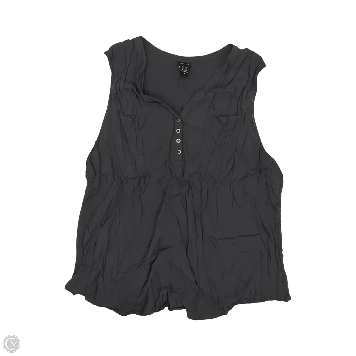 Blouse Sleeveless By Torrid In Grey, Size: 4x